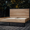 Łóżko LOFT z dębu i stali różne modele Łóżko LOFT z dębu i stali różne modele