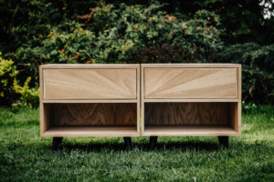 Dębowe szafki nocne Amanecer z szufladami Dębowe szafki nocne Amanecer z szufladami