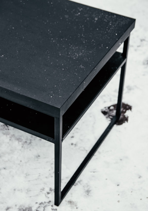 czarne blaty i czarna podstawa