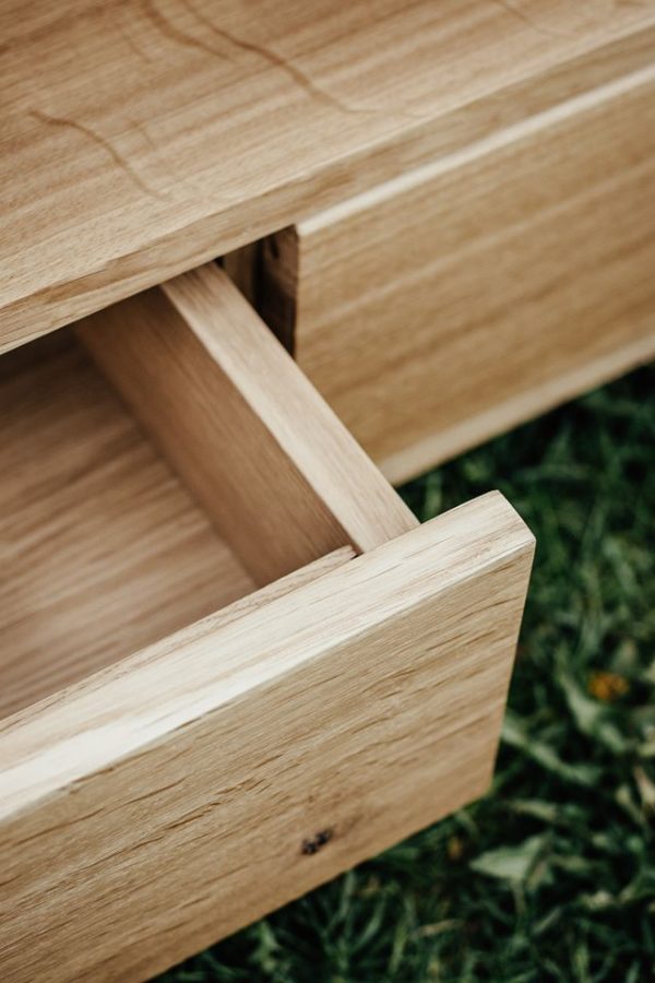 szuflada dębowa komody LINEA szuflada dębowa komody LINEA