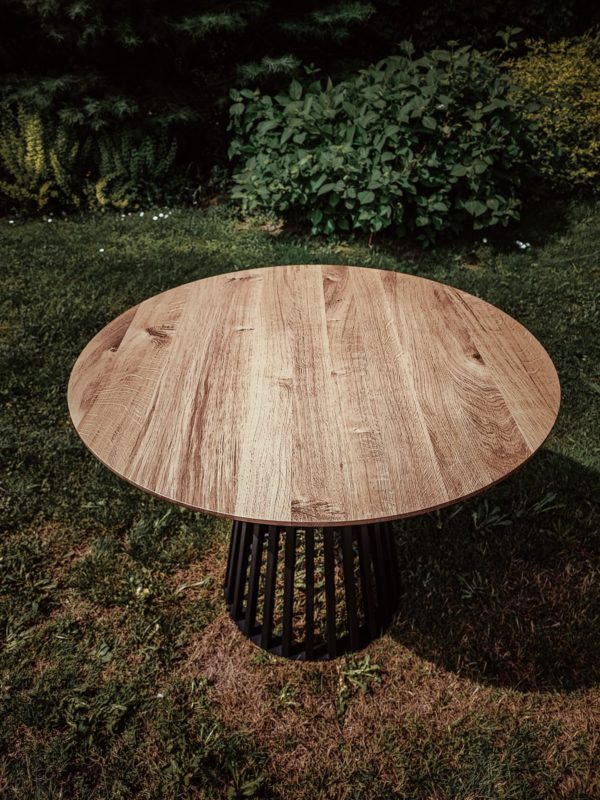 Stół okrągły dębowy PERFIL