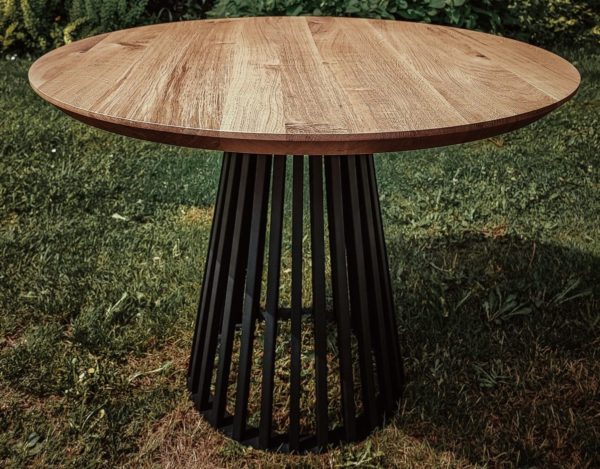 Stół okrągły dębowy PERFIL