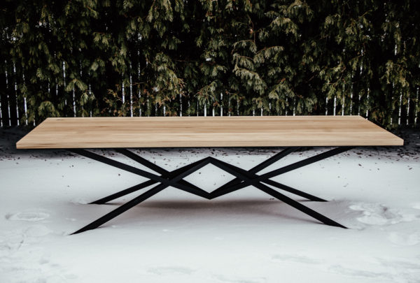 Dębowy loft Stół DIAMANTE