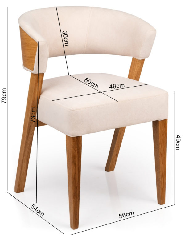 krzesło dębowe Calidad wymiary krzeslo-debowe-Calidad-wymiary