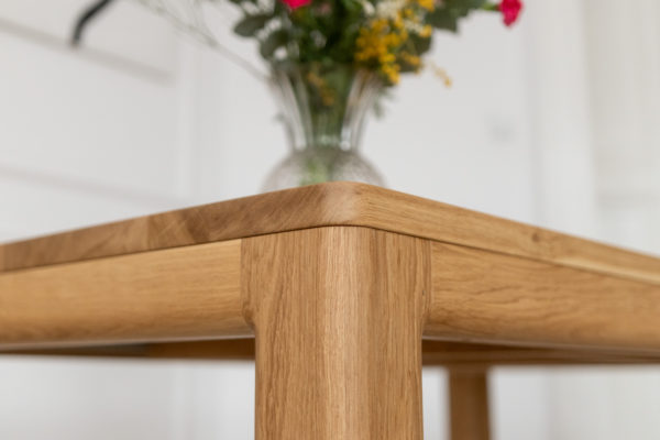 Dębowy Stół rozkładany TILO krawędź Dębowy Stół TILO z opcją rozkładania