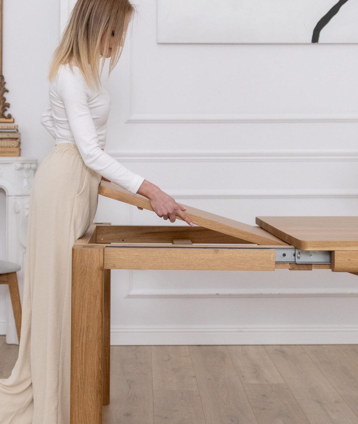 Dębowy Stół TILO z opcją rozkładania