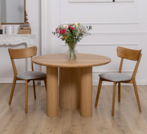 Okrągły stół dębowy TONTE
