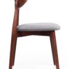 fane bok Krzesło FANE z tapicerowanym siedziskiem bok