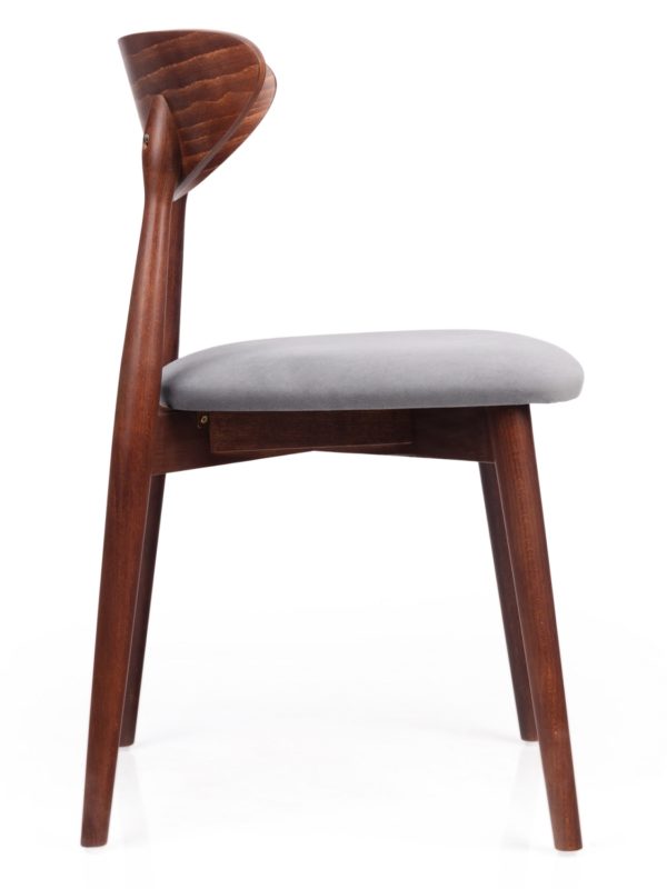 Krzesło FANE z tapicerowanym siedziskiem bok